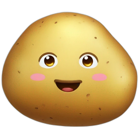 Cute potato emoji