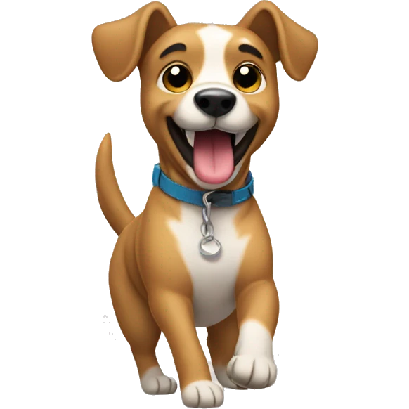 Perro bailando emoji