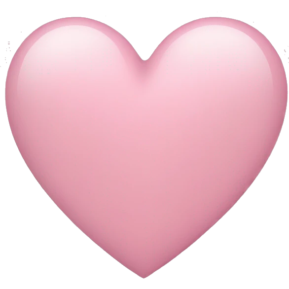 Light Pink heart emoji