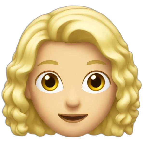 Blond glass emoji