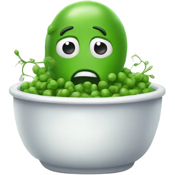 Sick pea emoji