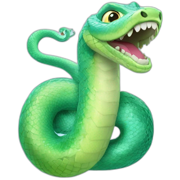 Un serpent reine des neiges emoji