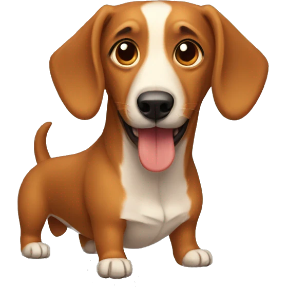 Perro salchicha  emoji
