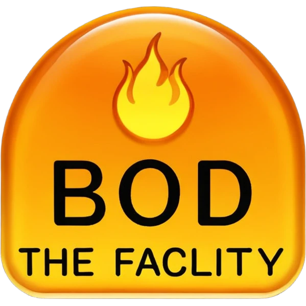 glowing amber emblem above bold text reading “THE FACILITY” emoji