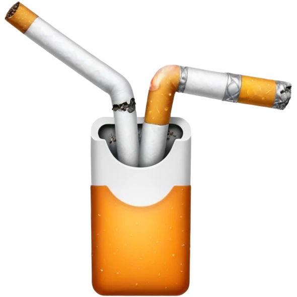 White background, cigarette emoji