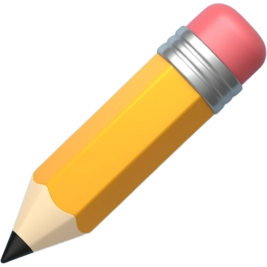 3D glossy chat bubble icon with a pencil inside, representing a thoughtful literary comment." emoji