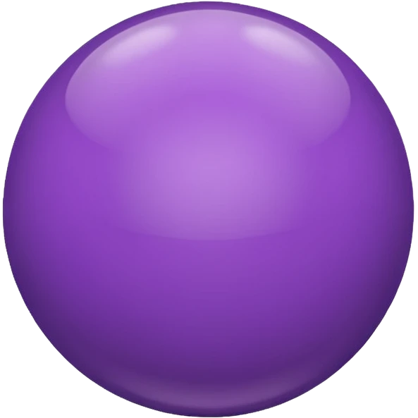 purple color ball emoji