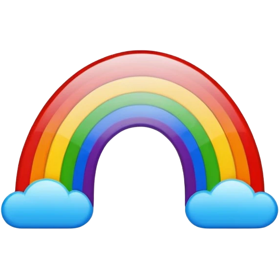 Rainbow in a photo frame emoji