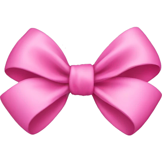 Pink bow emoji