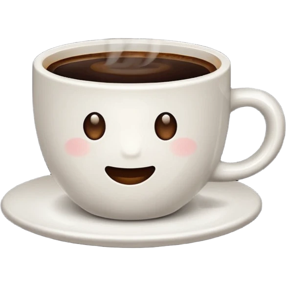 Coffee without Saucer. emoji
