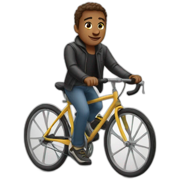 Julian sur un velo emoji