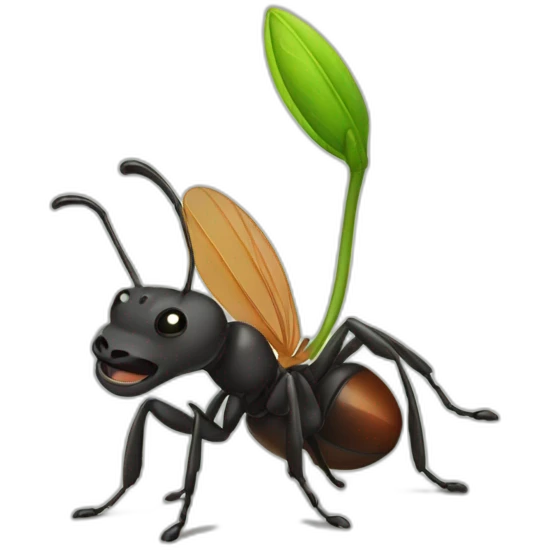 ant with gorilla emoji