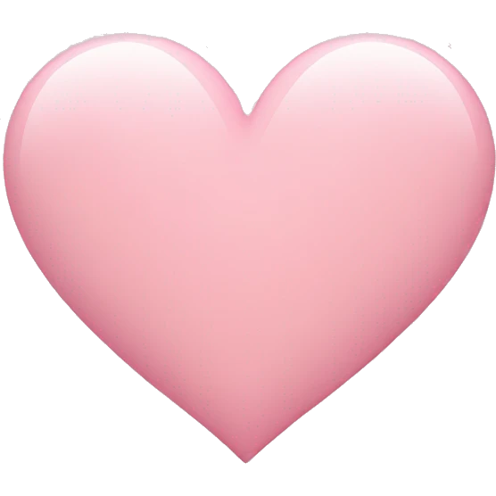 Light pink heart  emoji