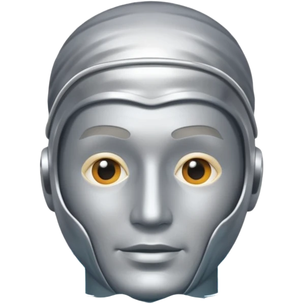 Um homem nadando todo prateado emoji