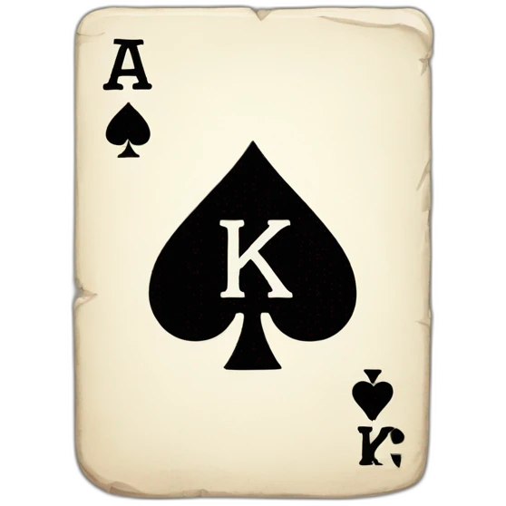 ace-of-spades-with-letter-k-ins emoji