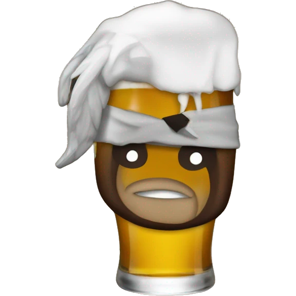 Uno squalo che beve la birra emoji
