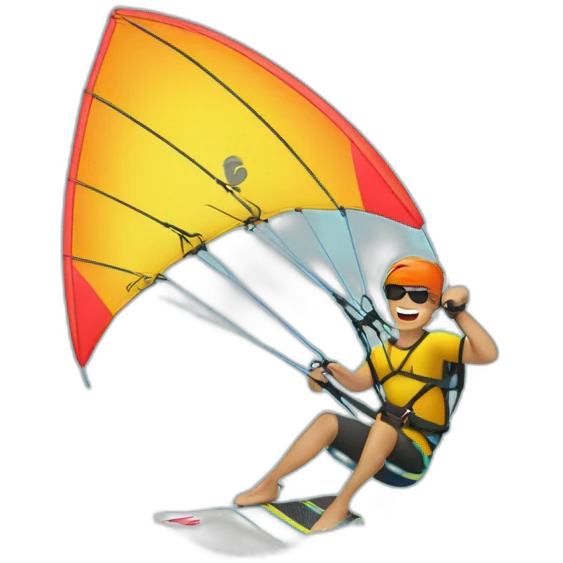 The letter z kitesurfing emoji