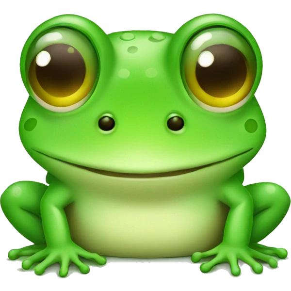 Cute frog  emoji