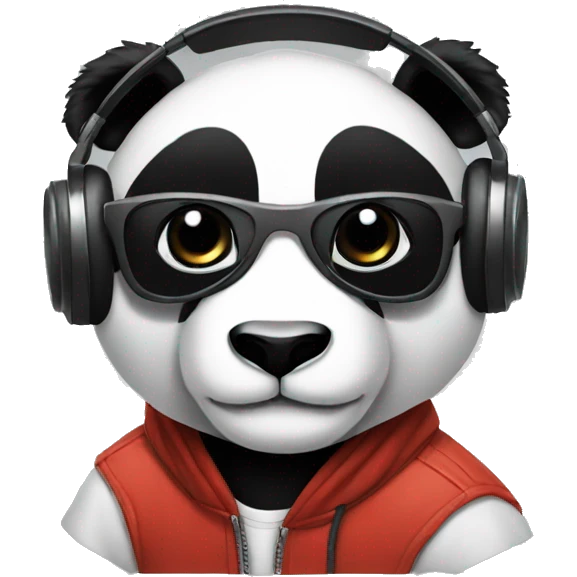 Panda dj emoji