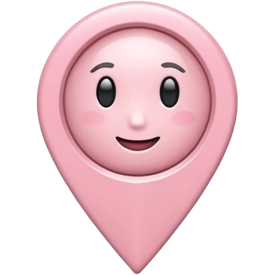 pale pink location pin emoji