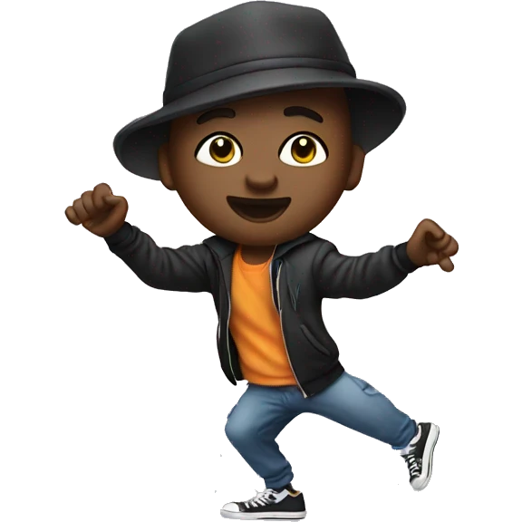 Hip hop dancing emoji