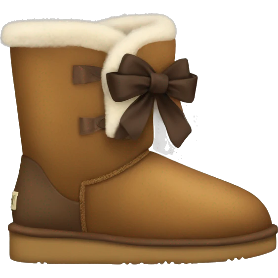Uggs with brown bows emoji