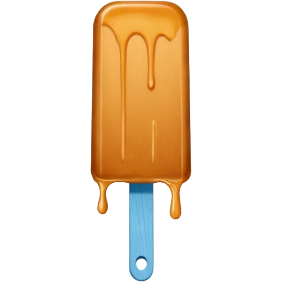 caramel on a popsicle stick emoji