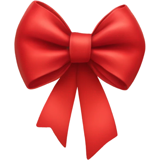 Red bow emoji