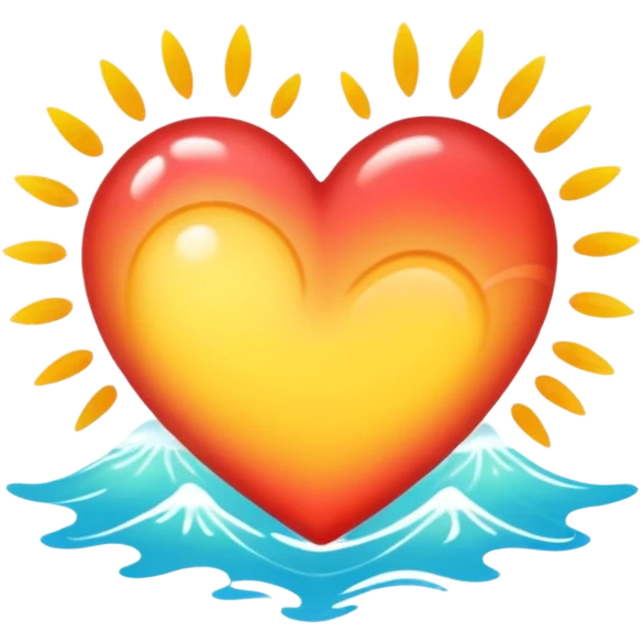 summer vibes heart emoji