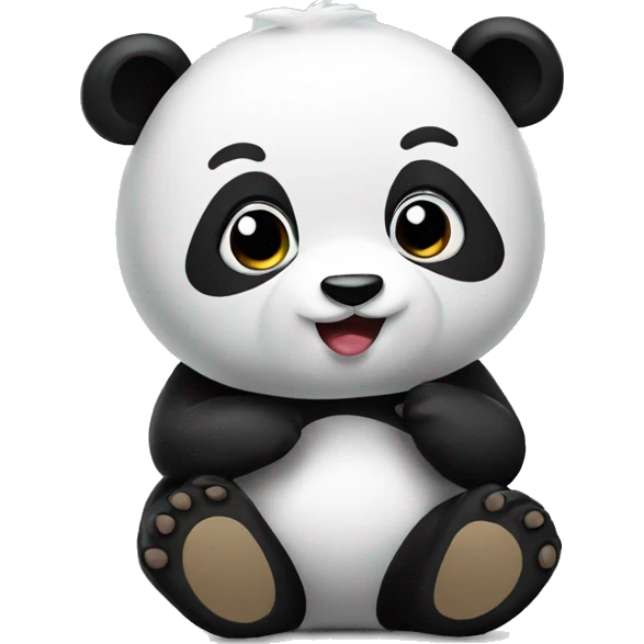 a panda making emojis emoji