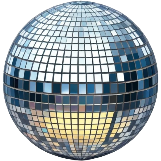 disco ball with sparkles emoji