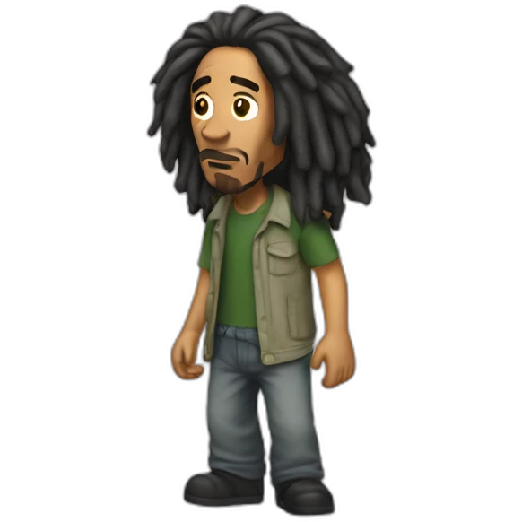 Bob Marley fume emoji