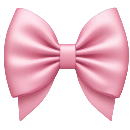 light pink bow on light pink bow emoji