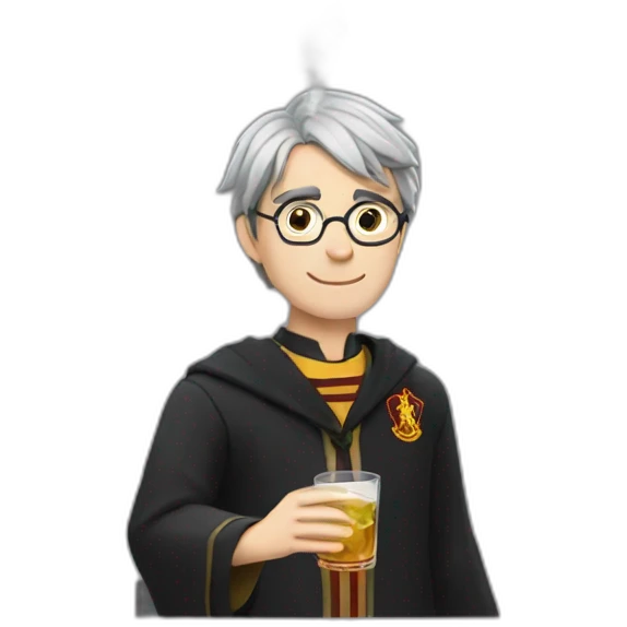 Harry potter drinking vodka emoji