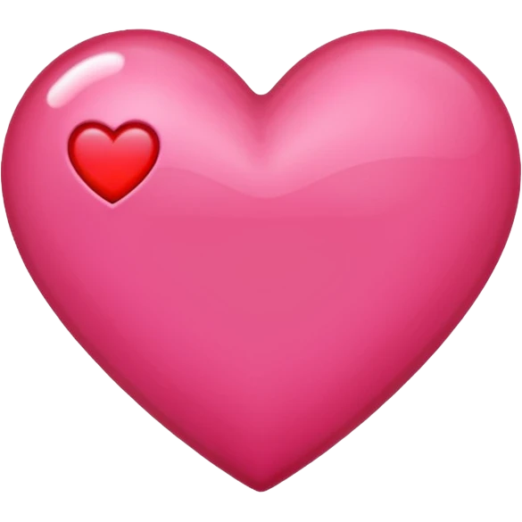 Make a pink heart with an R in the middle emoji