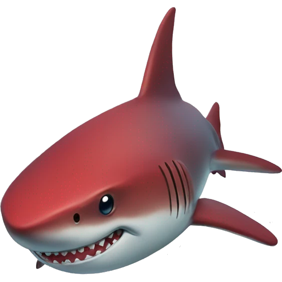 red shark emoji