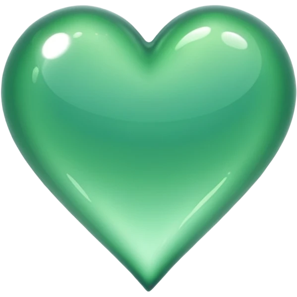 Corazón verde agua emoji