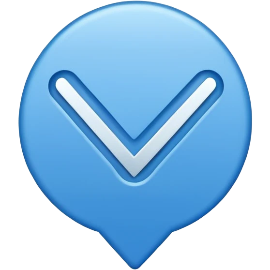 Logo centang biru emoji