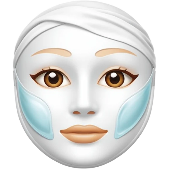 a white skincare beauty mask pack for face, except on the face, just only product emoji