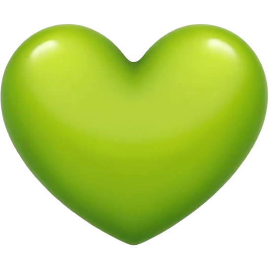 Lime colored heart emoji