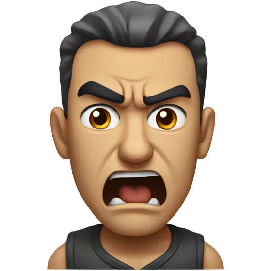 Very mad man emoji