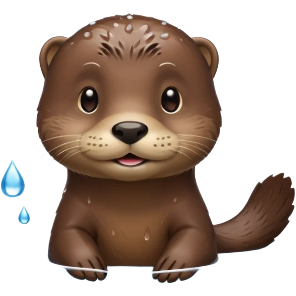 swimming otter emoji