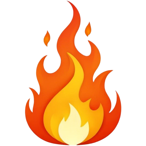 Minimalistic Flame 🔥 emoji