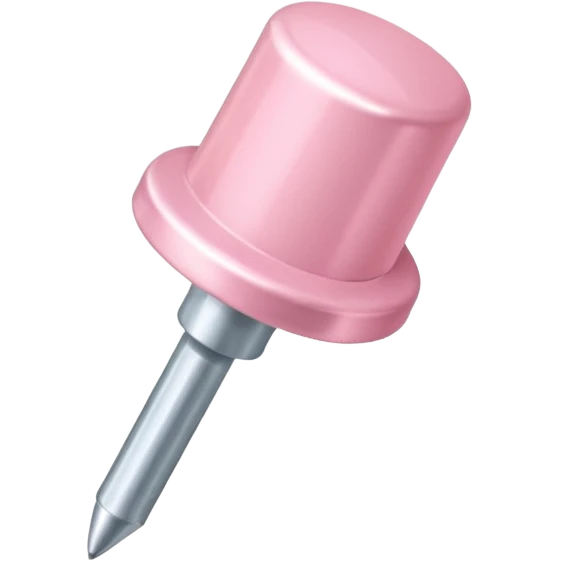 pale pink push pin  emoji
