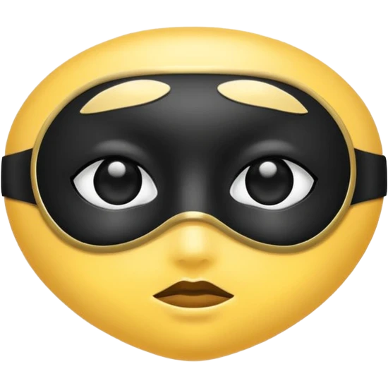 Blindfold – soft black eye mask emoji