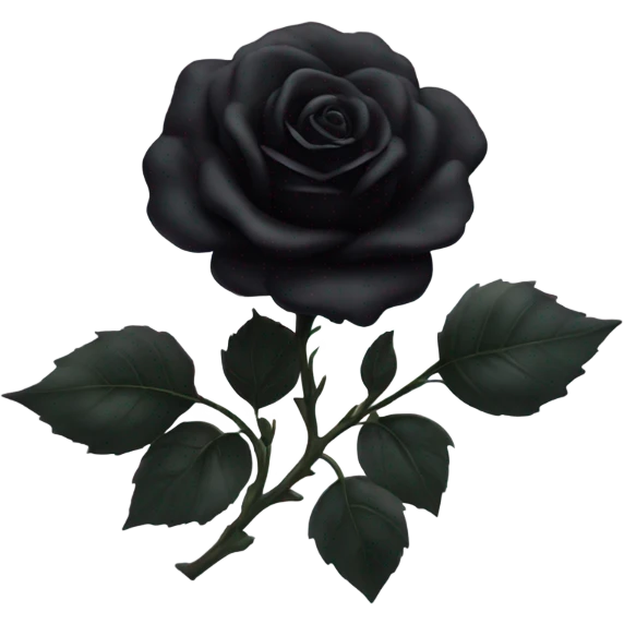 black rose emoji