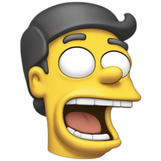 Homer Simpson laugh emoji