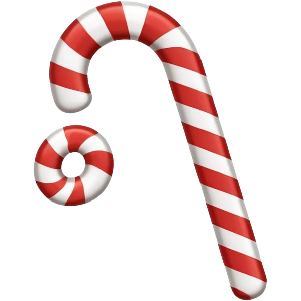 candy cane check mark emoji