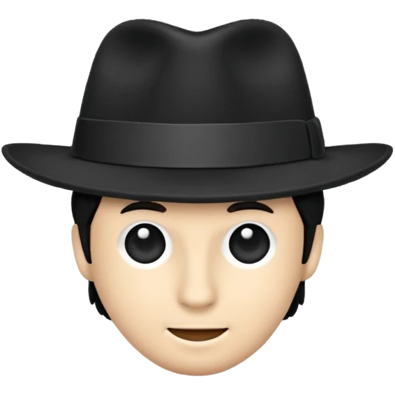 And a white stripe Black Fadora with no man or face or assecorys emoji