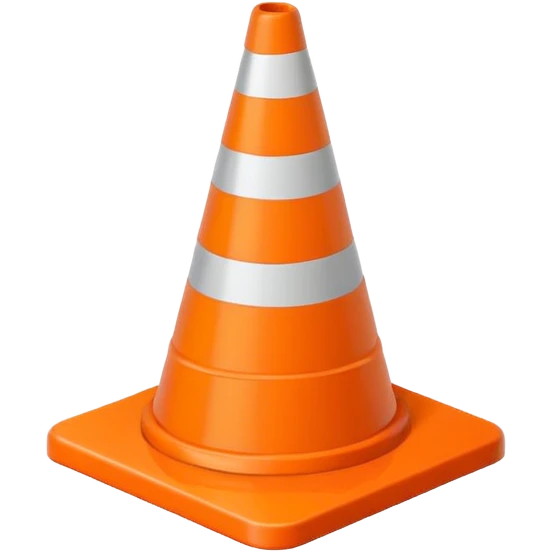 Warning Cone emoji